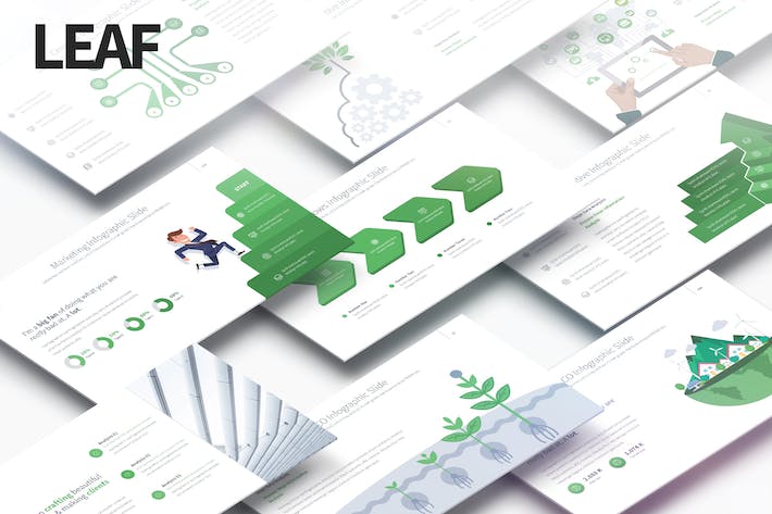 国外商务计划总结信息图形PPT模板 - 顶尖PPT