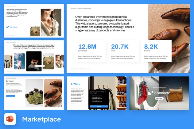 市场业务运营情况数据风格展示PPT模板 - 顶尖PPT