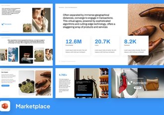 市场业务运营情况数据风格展示PPT模板 - 顶尖PPT