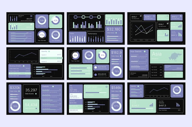 KPI业绩指标监测系统PPT模板 - 顶尖PPT