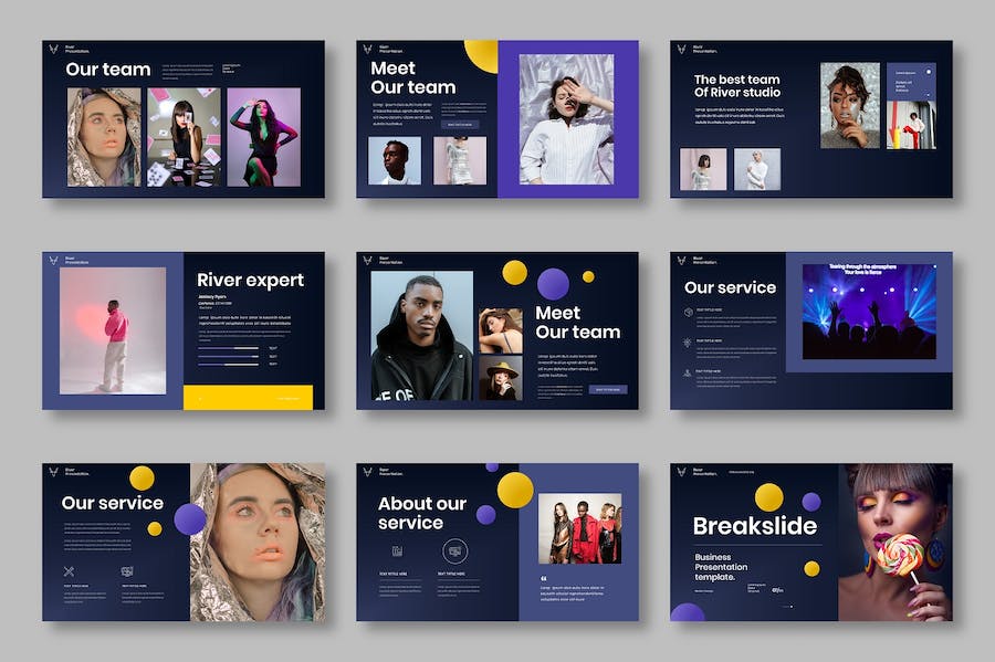 欧美商务案例作品展示keynote模板 - 顶尖PPT