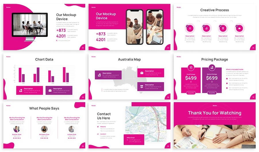 广告创意机构年度案例总结汇报国外PPT模板 - 顶尖PPT