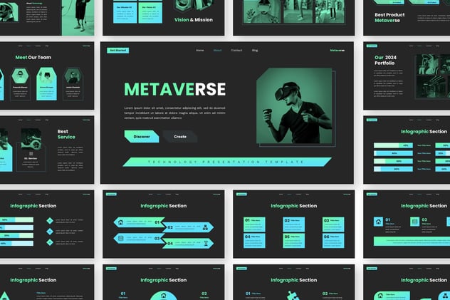AI技术发布会人工智能keynote模板 - 顶尖PPT