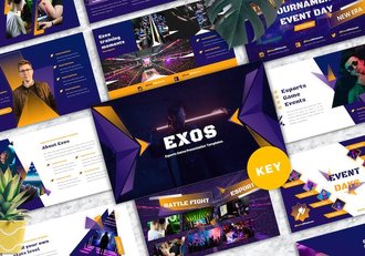 电竞游戏赛事策划Keynote模板 - 顶尖PPT