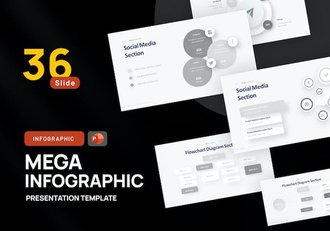 创意灰色微立体风格抖音微信新浪社交媒体数据分析PPT模板 - 顶尖PPT