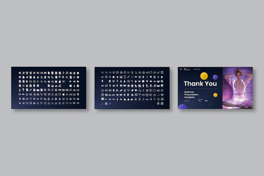 欧美商务案例作品展示keynote模板 - 顶尖PPT