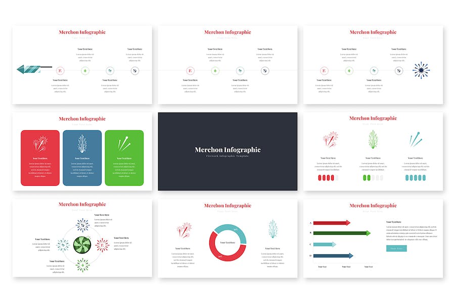 商家产品服务数据信息图形Keynote模板 - 顶尖PPT