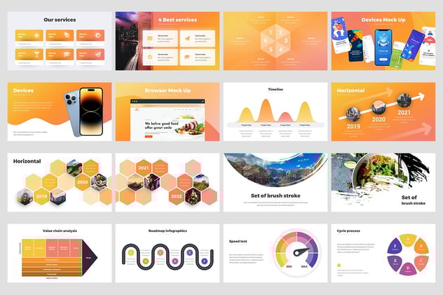 企业解决方案信息图形地图PPT模板 - 顶尖PPT