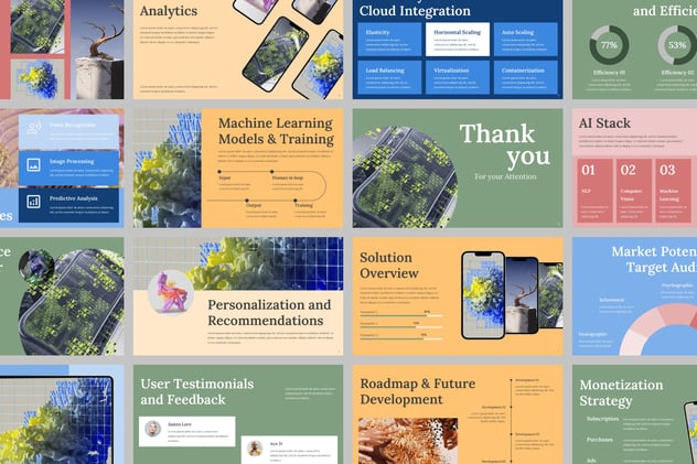 人工智能手机应用keynote模板 - 顶尖PPT