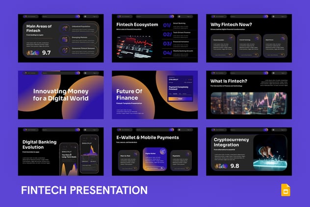 数字金融科技融资方案PPT模板 - 顶尖PPT