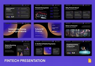 数字金融科技融资方案PPT模板 - 顶尖PPT