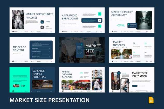 目标市场规模容量分析调研报告PPT模板 - 顶尖PPT