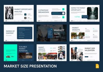 目标市场规模容量分析调研报告PPT模板 - 顶尖PPT
