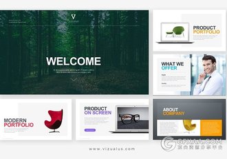 60页清新文艺唯美风格PPT模板 - 顶尖PPT