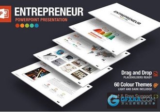 高端大气企业演讲商务PPT模板 - 顶尖PPT