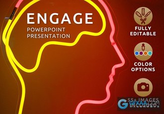 100多页复杂图形图表医学研究PPT模板 - 顶尖PPT