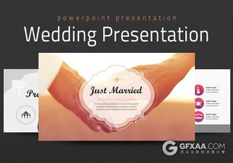 卡通风格婚礼人生PPT模板 - 顶尖PPT