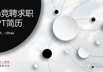 微粒体风格求职应聘简历 - 顶尖PPT