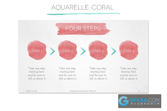 41页手绘水彩效果艺术PPT模板 - 顶尖PPT