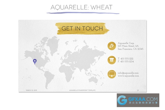 41页手绘水彩效果艺术PPT模板 - 顶尖PPT