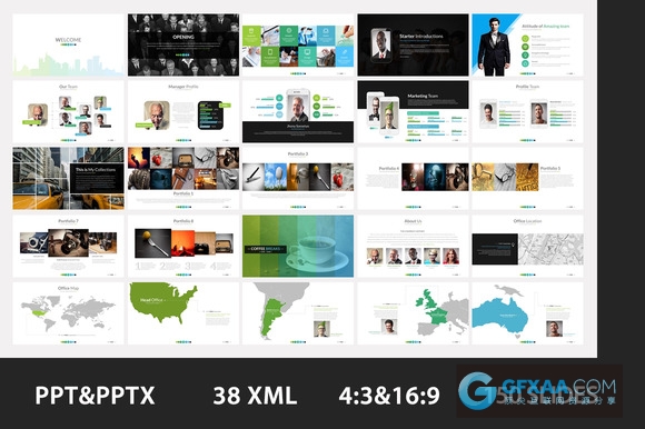 为纽约打造的一套商业统计分析PPT模板 - 顶尖PPT