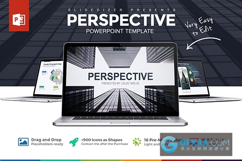 parralax风格商务PPT模板 - 顶尖PPT