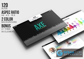 120页彩色图形图标汇总PPT模板 - 顶尖PPT