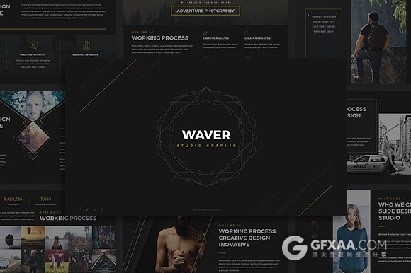 高端大气简约时尚风格PPT模板 - 顶尖PPT