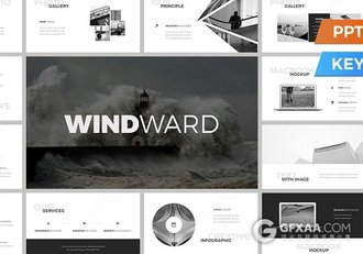 80页黑白简约风格PPT模板 - 顶尖PPT