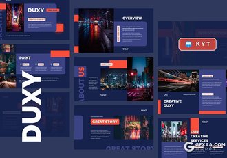 30红蓝配色企业介绍工作计划总结多用途keynote模板 - 顶尖PPT