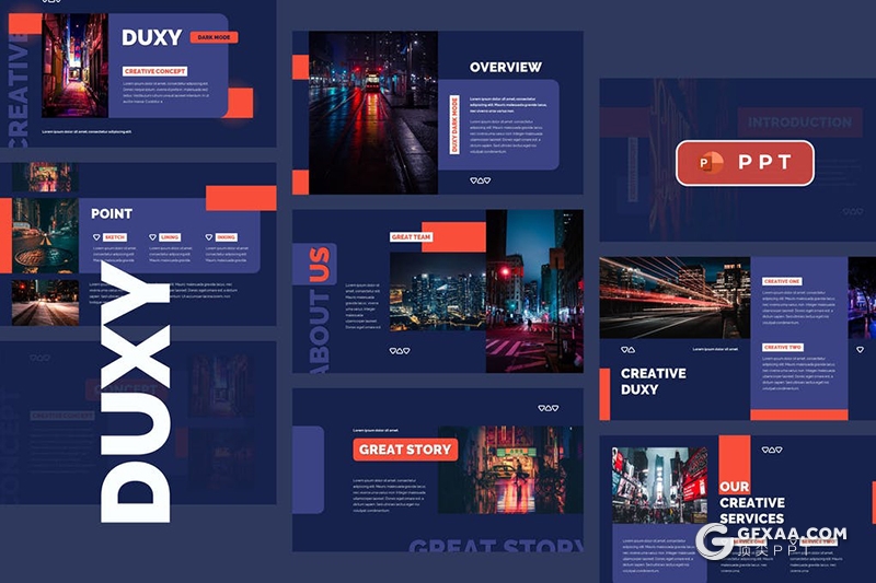 30红蓝配色企业介绍工作计划总结多用途PPT模板 - 顶尖PPT