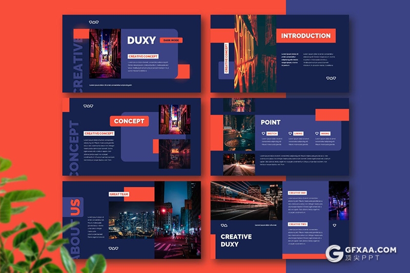 30红蓝配色企业介绍工作计划总结多用途PPT模板 - 顶尖PPT