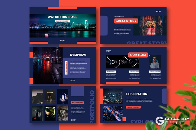 30红蓝配色企业介绍工作计划总结多用途PPT模板 - 顶尖PPT