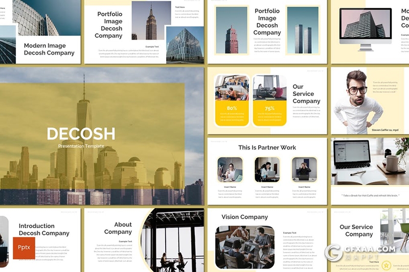 30页简约商务风格企业宣传介绍工作计划总结通用PPT模板5种主题配色 - 顶尖PPT