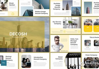 30页简约商务风格企业宣传介绍工作计划总结通用keynote模板5种主题配色 - 顶尖PPT