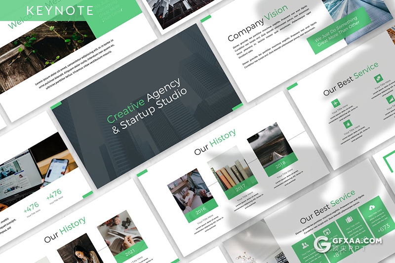 30页扁平化商务风格企业项目规划商业布局keynote模板3种主题配色 - 顶尖PPT