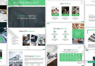 30页扁平化商务风格企业项目规划商业布局PPT模板3种主题配色 - 顶尖PPT