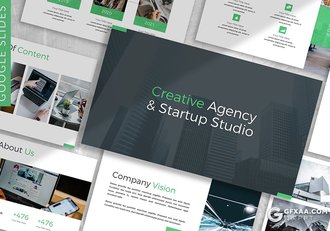 30页扁平化商务风格企业项目规划商业布局Google slides模板3种主题配色 - 顶尖PPT