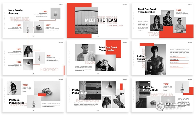 30页轻时尚简约风格工作计划总结欧美多用途PPT模板3种主题配色 - 顶尖PPT