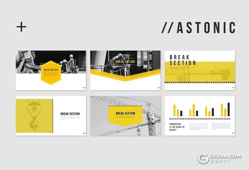 35页黄色简约商务企业介绍项目展示商业布局PPT模板 - 顶尖PPT