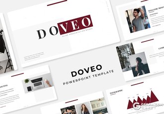 30页扁平化简约风格设计师团队介绍PPT模板5种主题配色 - 顶尖PPT