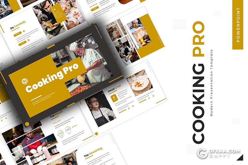 30页国外扁平化风格西式餐饮美食行业主题PPT模板5种主题配色 - 顶尖PPT