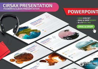 34页摄影美图展示图文搭配风格PPT模板 - 顶尖PPT