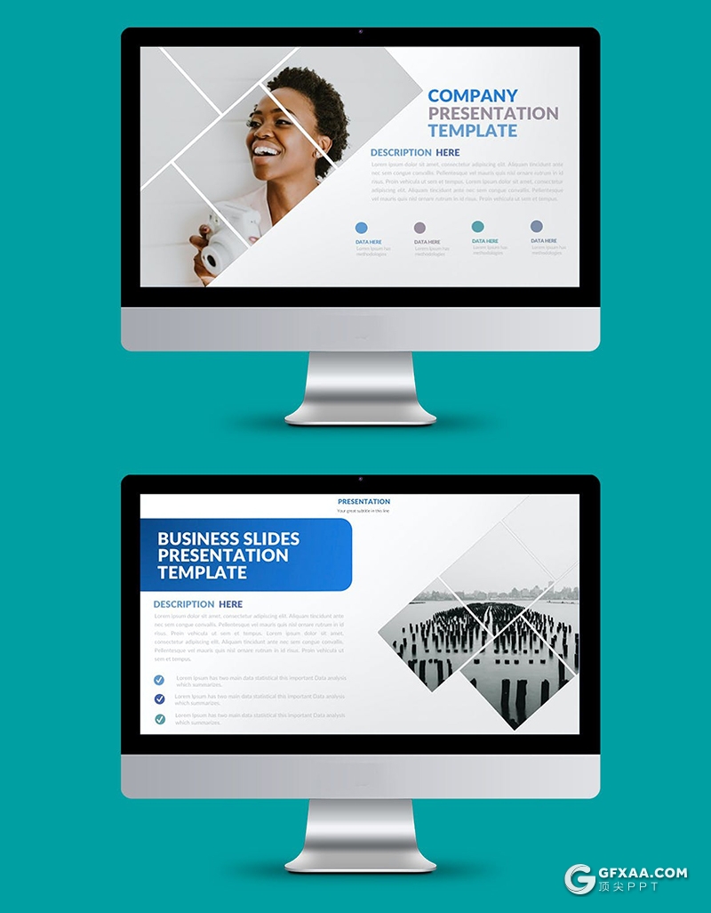 38页简约时尚摄影图片展示图文搭配设计PPT模板 - 顶尖PPT