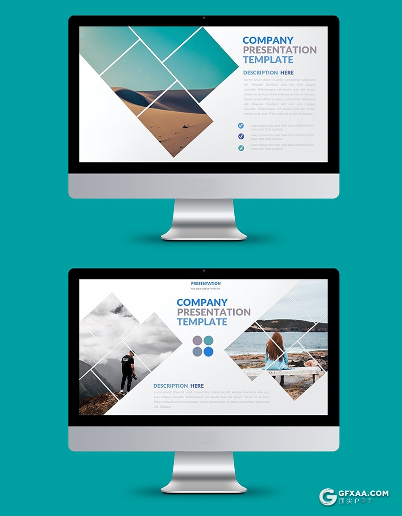 38页简约时尚摄影图片展示图文搭配设计PPT模板 - 顶尖PPT