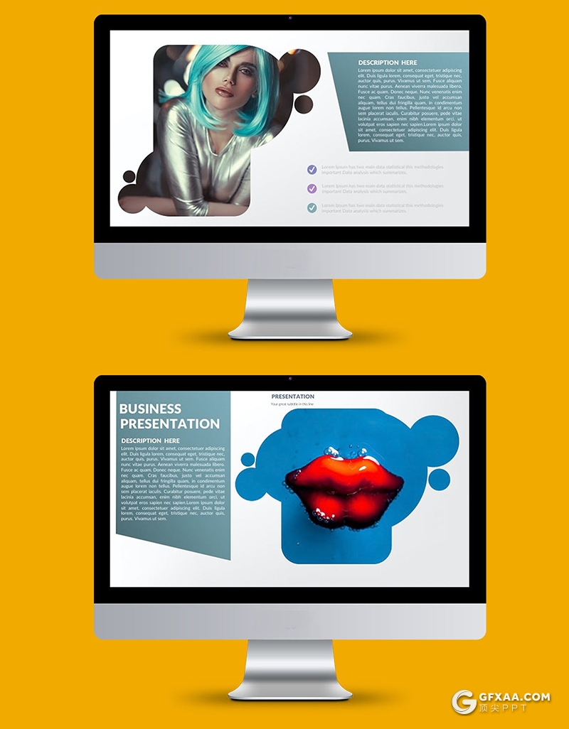 34页简约风格创意剪影图片展示图文搭配设计PPT模板 - 顶尖PPT