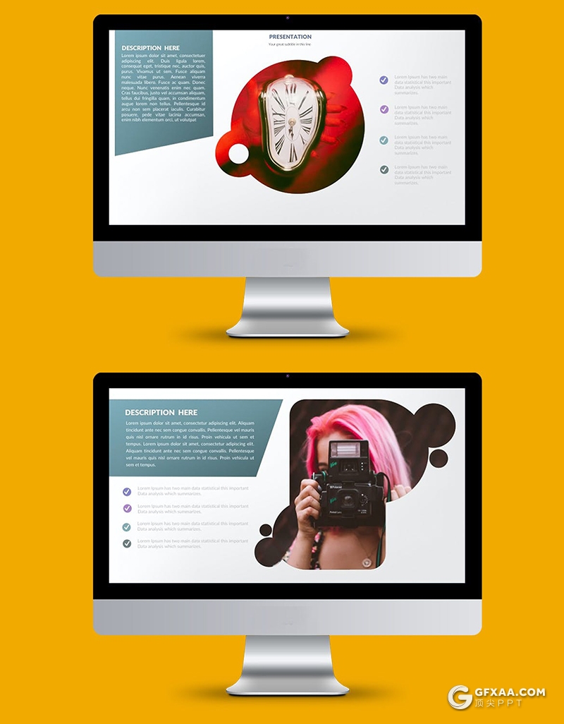 34页简约风格创意剪影图片展示图文搭配设计PPT模板 - 顶尖PPT