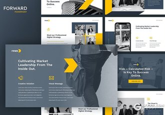 31页黄色商业风格企业介绍工作计划总结通用PPT模板 - 顶尖PPT