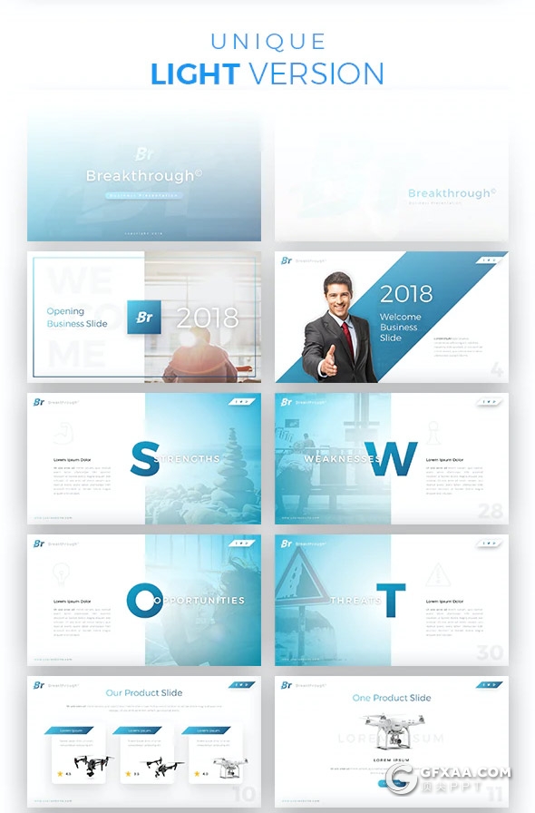 56页商务风格业务合作企业团队介绍工作计划总结PPT模板16种主题配色 - 顶尖PPT