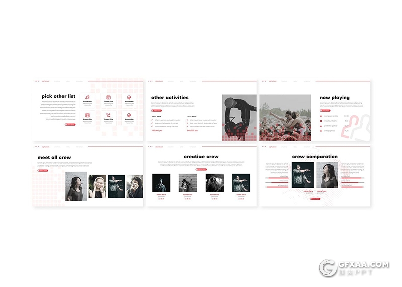 30页音乐演唱会活动策划音乐设备产品展示促销PPT模板5种主题配色 - 顶尖PPT